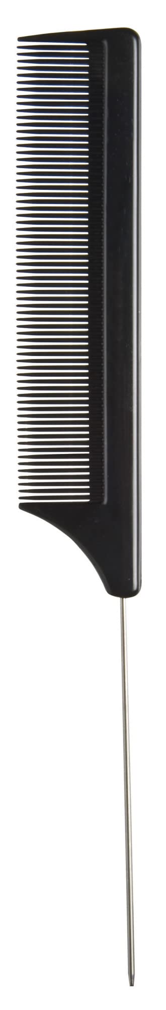 Pin Tail Comb Dozen, Black, 8.25 Inch