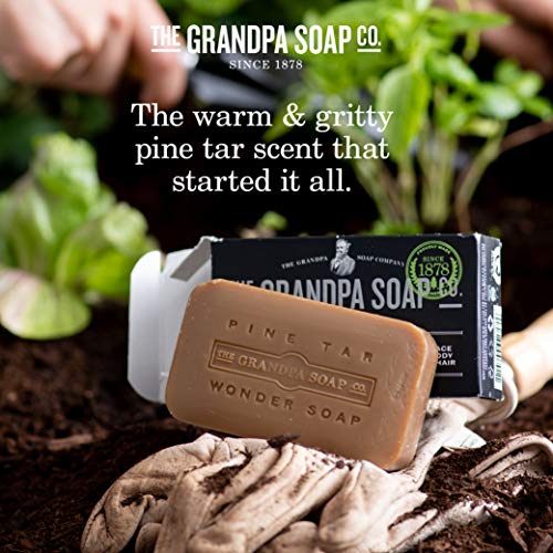 Pine Tar Bar Soap The Original Wonder Soap | 3-in-1 Cleanser, Deodorizer &amp; Moisturizer | 4.25 Oz.