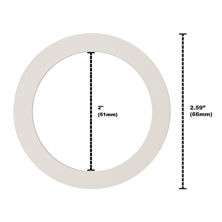 2.25 (57mm) Espresso Filter and Gasket Seals Compatible with Bialetti 3 Cup Aluminum Espresso Makers
