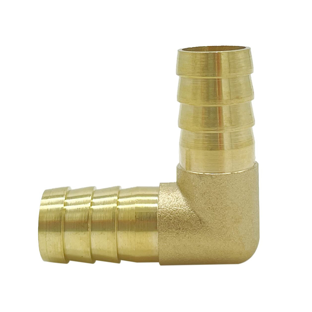 Metaland Brass 1/2 Hose Barb Elbow 90 Degree L Right An