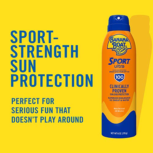 Sport Ultra SPF 100 Sunscreen Spray, 6oz | Sport Sunscreen Spray SPF 100, Sunscreen SPF 100 Spray, High SPF Sunscreen, Water Resistant Sunscreen, 6oz