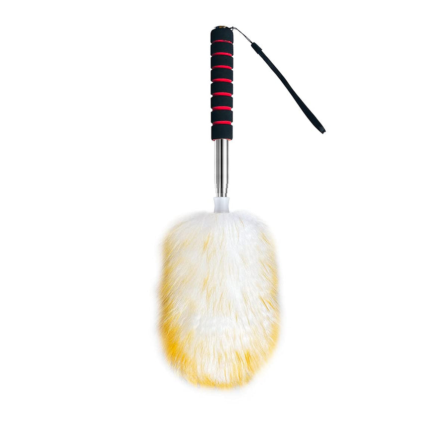 MKUN Lambs Wool Feather Duster extendable Stainless Ste