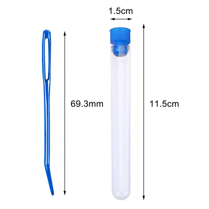 8Pcs Aluminum Tapestry Needle,Large Eyes Blunt Yarn Nee