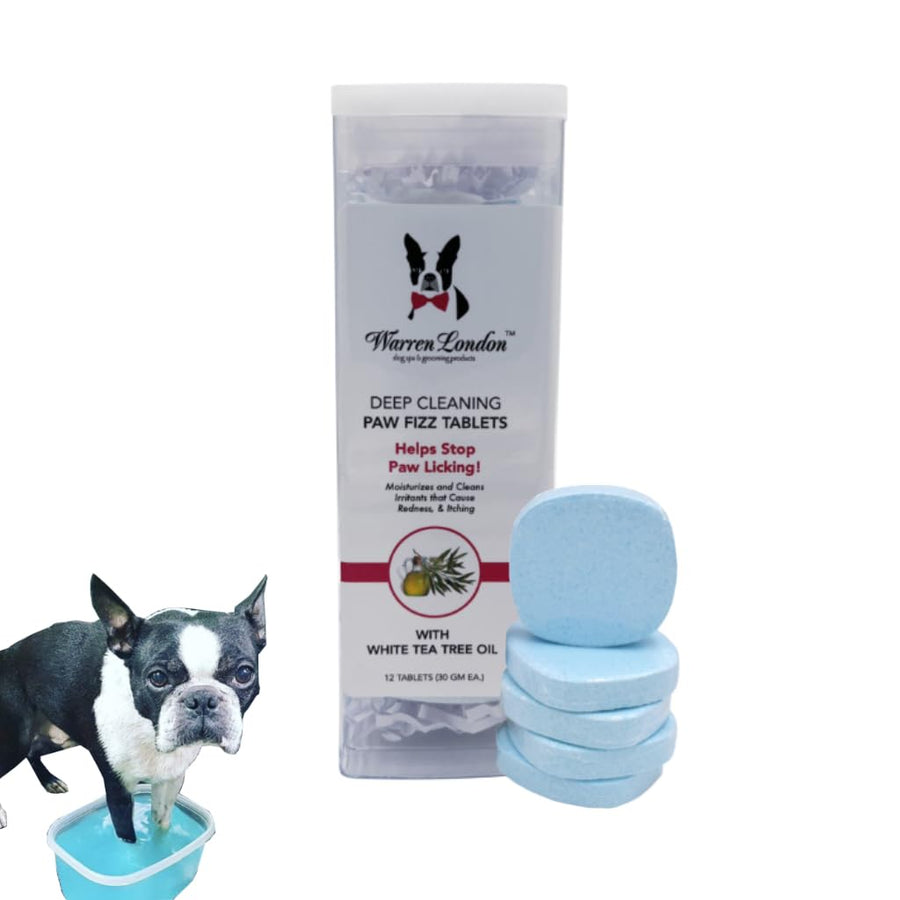 Deep Cleaning Paw Soak | Soothing Itchy Paw Relief for Dogs with Seaweed, Tea Tree Oil, & Aloe Vera | Anti Licking for Dogs Paws | 5 Minute Paw Spa Service at Home | 12 Tablets