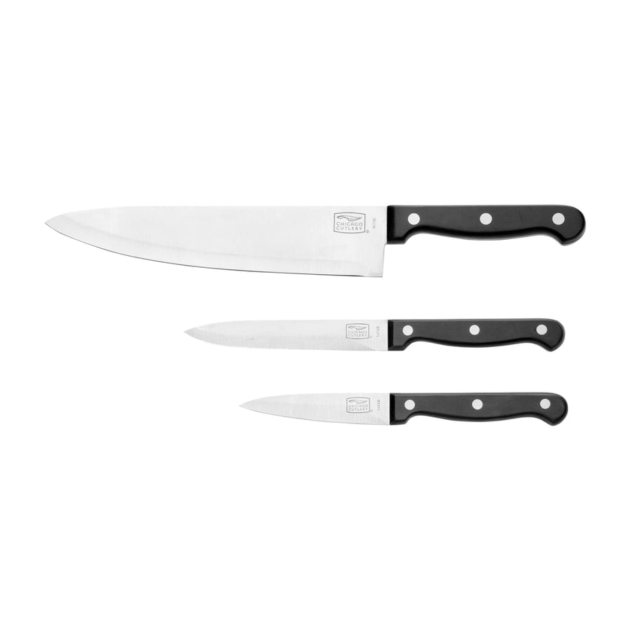 Essentials 3 Piece Stainless Steel Knife Set