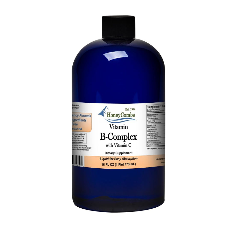 HoneyCombs Vitamin B Complex Drops – Liquid Supplement 