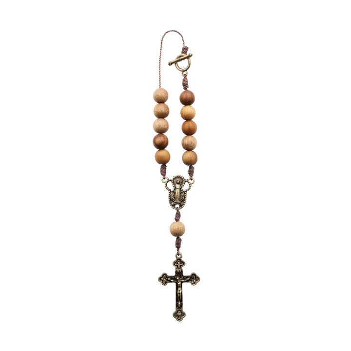 Car Rearview Mirror Rosary (Lady of Grace)
