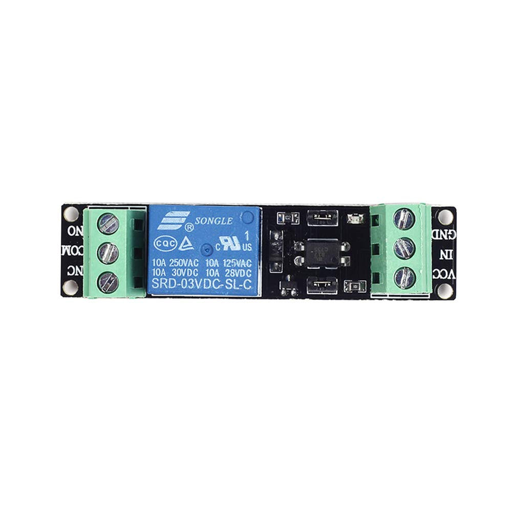 1 Channel DC 3V Relay High Level Driver Module Optocoupler Relay Module Isolated Drive Control Board for Arduino (Pack of 8)