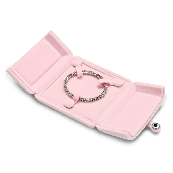 Pink Velvet Bangle Gift Box Bracelet Storage Case Jewelry Gift Boxes