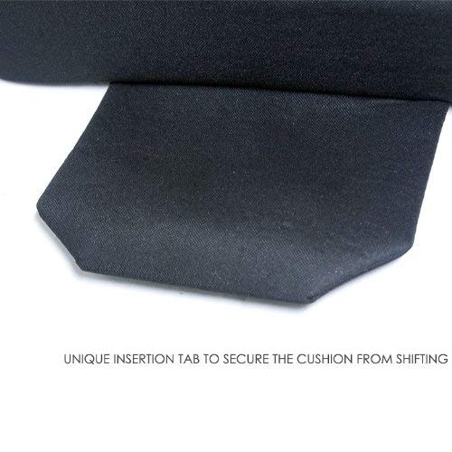 New Breathable Comfortable Ergonomic Wedge Car Seat Office Chair Back Support Cushion (Dark Grey Mesh Fabric)