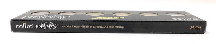 Finetec Coliro C600 Artist Mica Watercolor Pearl and Shimmer-Pearl Paint - Set of 6