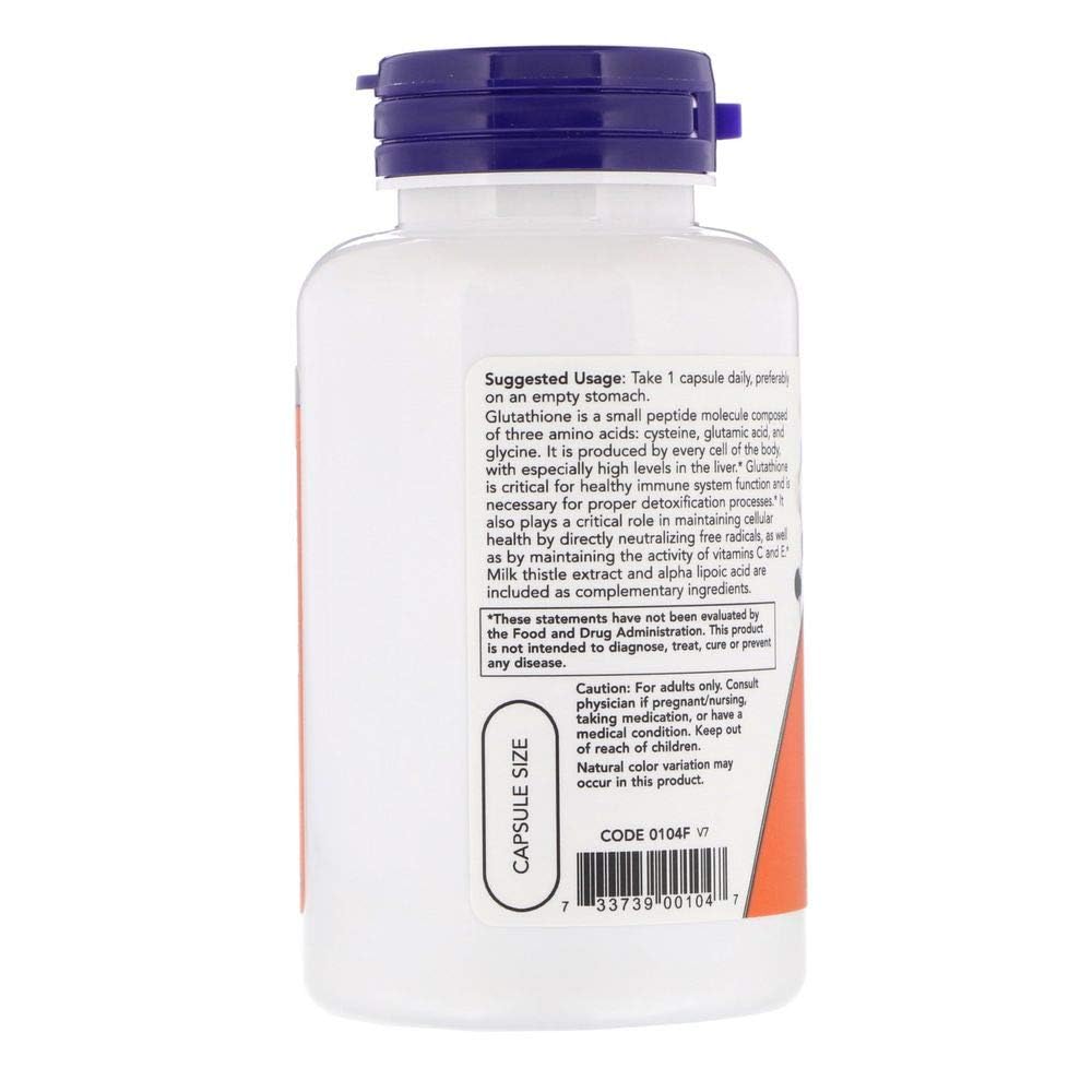 Glutathione 500 mg, Pack Of 60 Veg Capsules