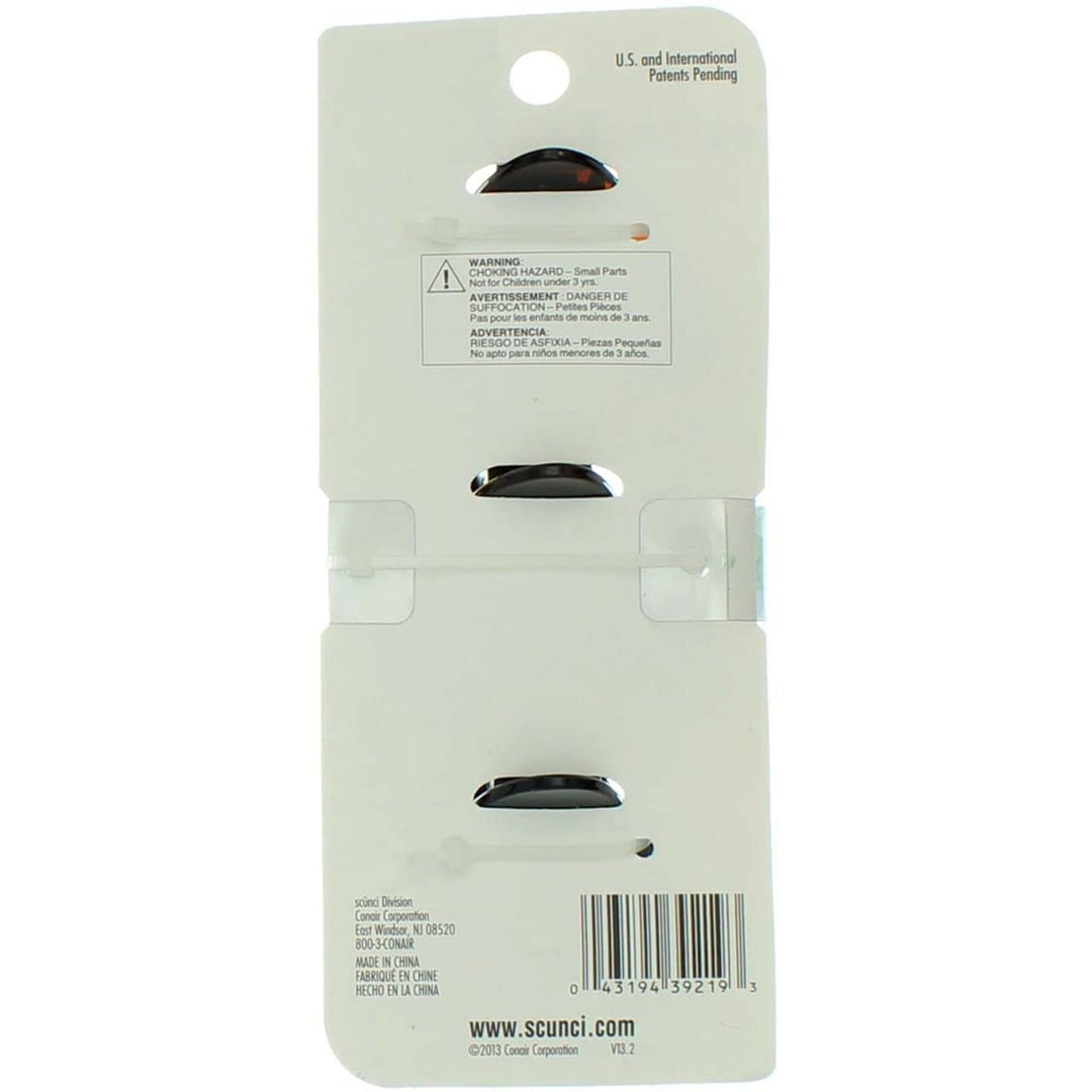 Scunci N/S Grip Jaw Clips Size 3pk Scunci No Slip Grip 5cm Jaw Clips 3pk