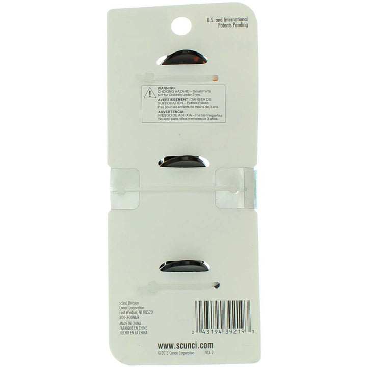 Scunci N/S Grip Jaw Clips Size 3pk Scunci No Slip Grip 5cm Jaw Clips 3pk