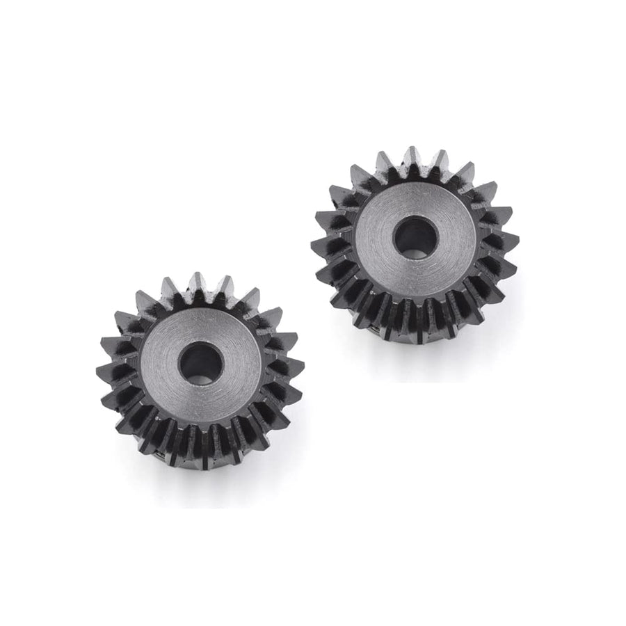2 Pcs 1M 20 Teeth 5/6/8mm Shaft Hole Tapered Bevel Gear 1:1#45 Steel 1 Module 90 Degree Steering Gear with M3 Fixing Hole (8 mm)