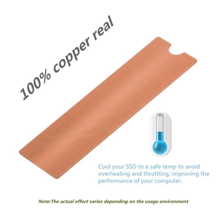 M.2 Copper Heatsinks Cooler for M.2 2280 SSD Laptop(2 P