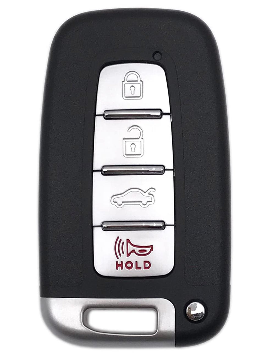 4 Buttons Smart Key Fob Case for Hyundai Sonata Elantra Genesis Veloster Key Fob Cover No Chip