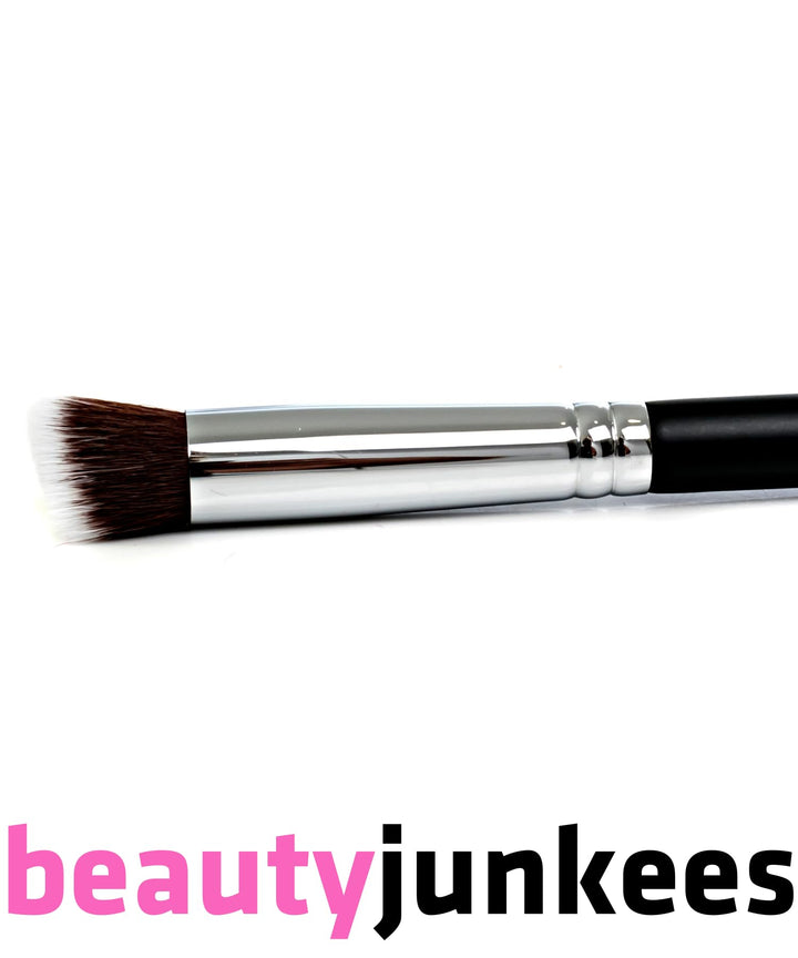 Contouring Brush: Flat Angle Makeup Brush Best for Precision Contouring &amp; Brow Definition (Small, Synthetic) -