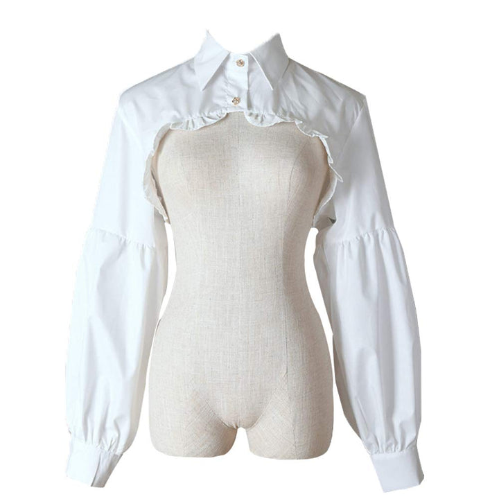 Elegtiskas Detachable Dickey Blouse False Collar Half S