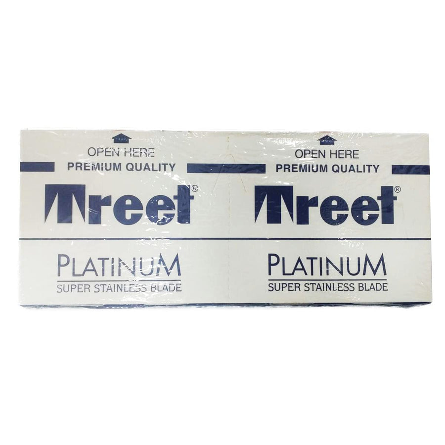 100 Platinum Super Stainless Double Edge Razor Blades