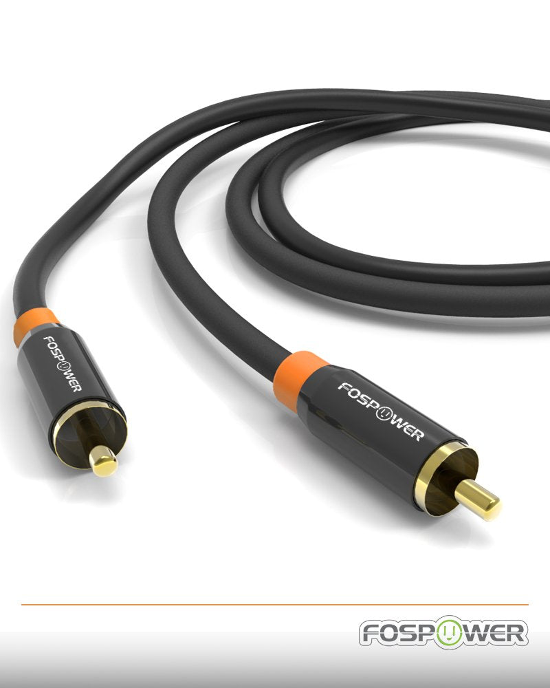 FosPower Digital Audio Coaxial Cable [24K Gold Plated C