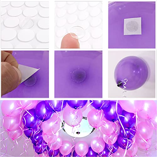 156 PCS Double Sided Adhesive Dots, Removable Clear Sticky Putty No Trace Round Adhesive Putty for Wax Seal Kit Wall Hanging Festival Decoration (10mm +15mm)