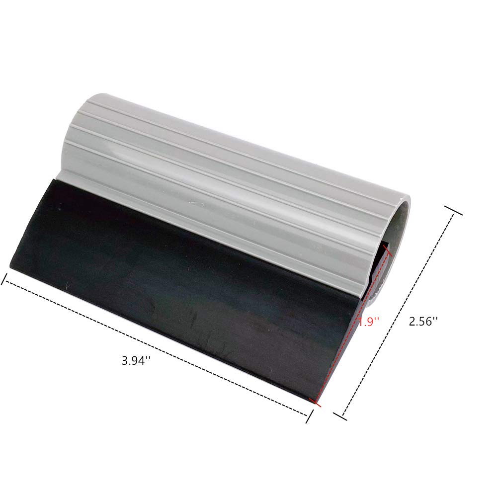 ECOmorning 4 Inch Mini Squeegee Silicone Squeegee with 