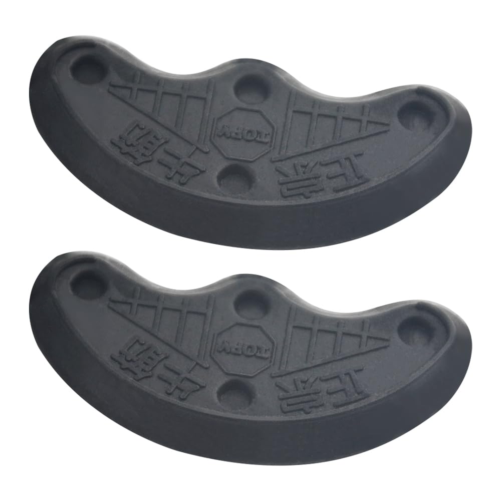 TOVOT 30 pcs Heel Plates Black Shoe Heel Taps Rubber Ti