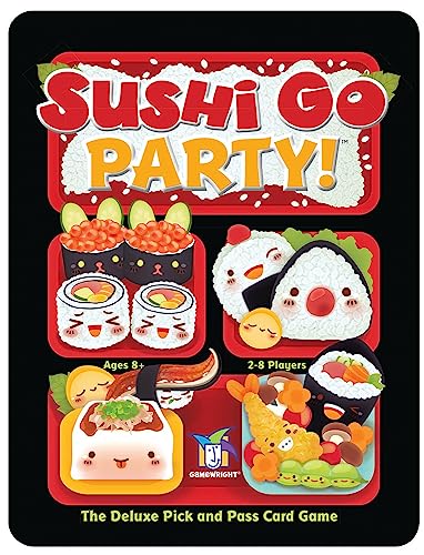 Sushi Go Party! - The Deluxe Pick & Pass Card Game , Multicolored