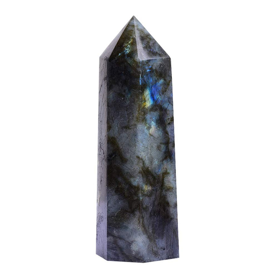Runyangshi Natural Healing Crystal Wands, 6 Faceted Rei