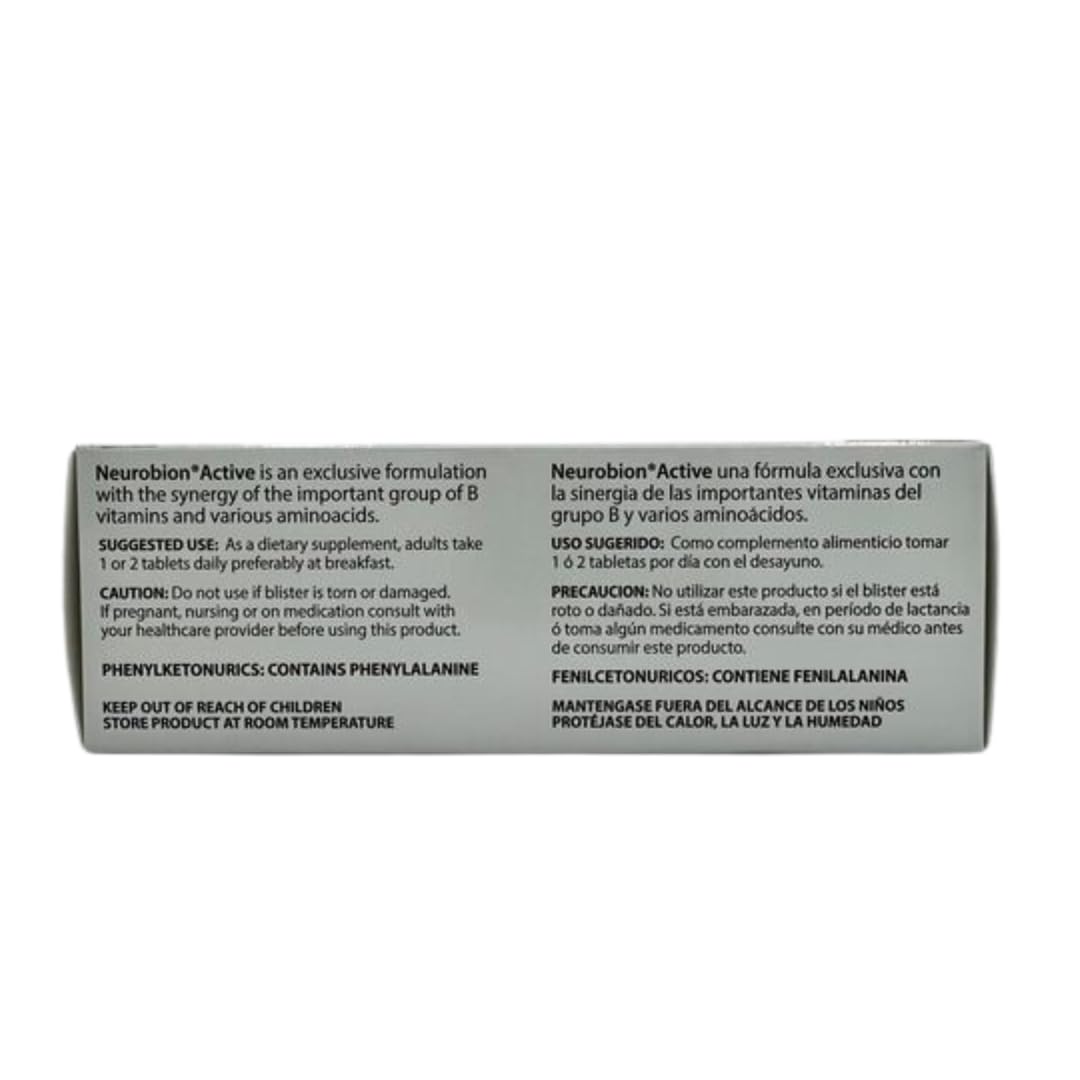 Neurobion Active 30 Tablets Multivitamin L-Glutamic Aci