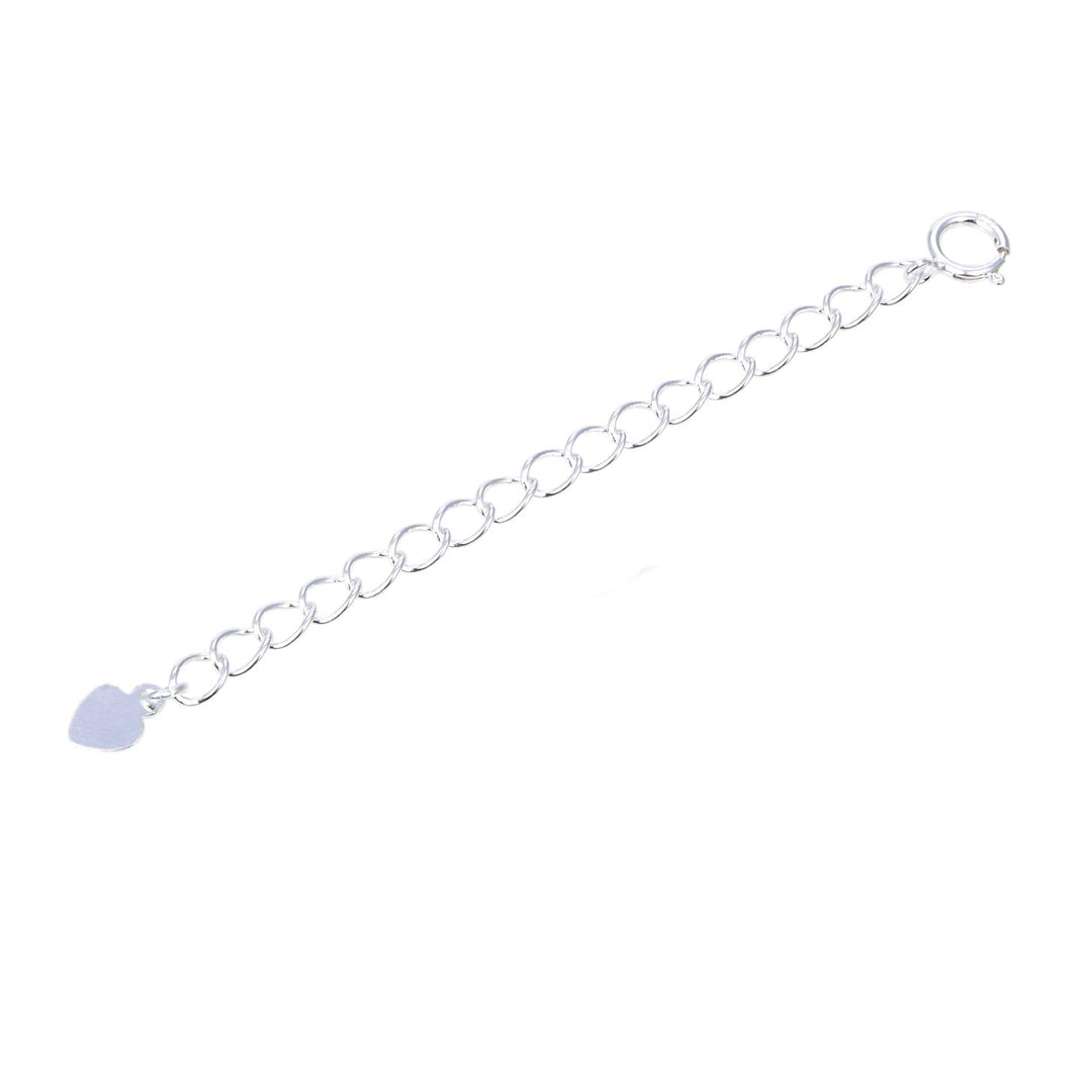1 Set (3pcs) Adabele Authentic 925 Sterling Silver Chain Extender with Clasp Strong Removable Adjustable 2 4 6 inch Extension for Necklace Bracelet Anklet Jewelry Making SS301-246