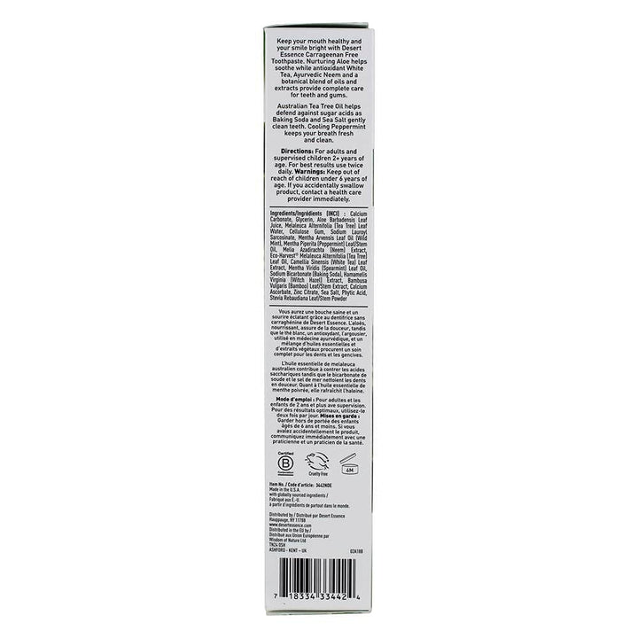 Desert Essence - Carrageenan Free Aloe &amp; Tea Tr