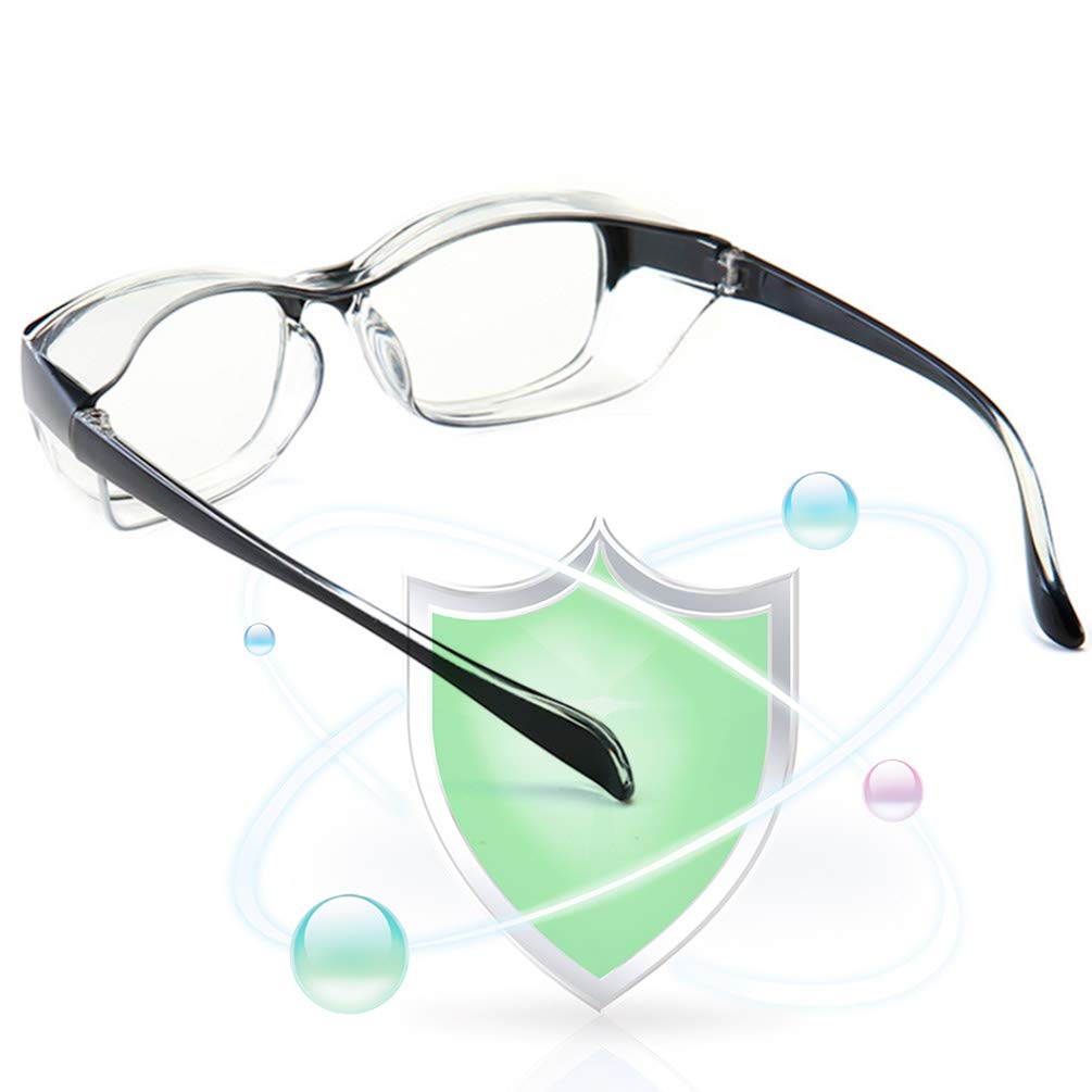 WAHAH Anti-Fog Safety Glasses with Integrated Side Prot