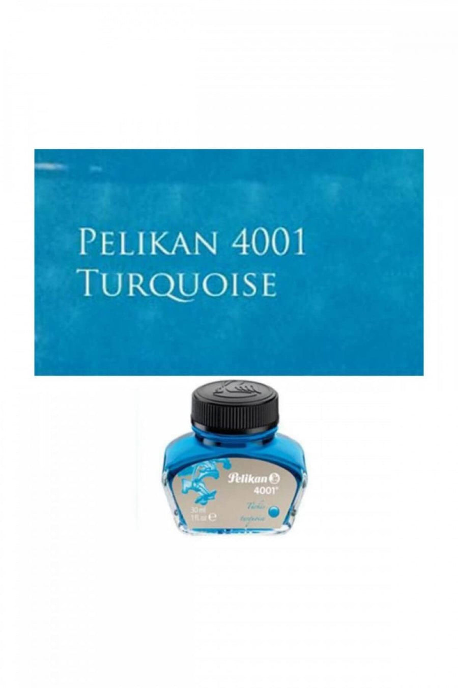 Pelikan 4001 Bottled Ink for Fountain Pens, Turquoise, 