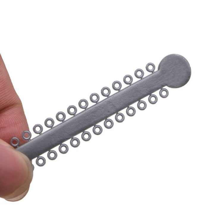 Dental Orthodontics Elastic Rubber Bands Ligature Ties Orthodontic Treatment Dental Supply (Gray)