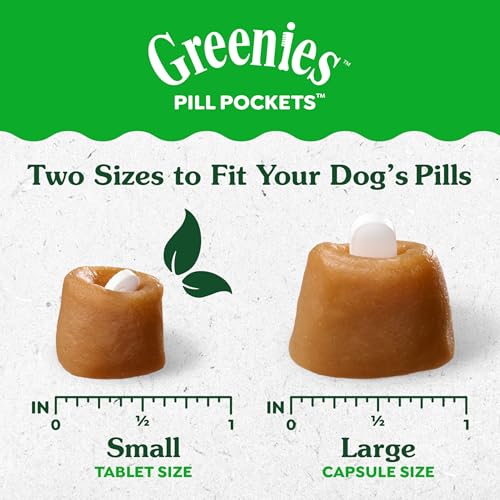 Pill Pockets Large Size Soft Dog Treats for Capsules, Hickory Smoke Flavor, Made with Natural Ingredients Plus Minerals &amp; Trace Nutrients, 15.8 oz. (60 Count, Pack of 1)