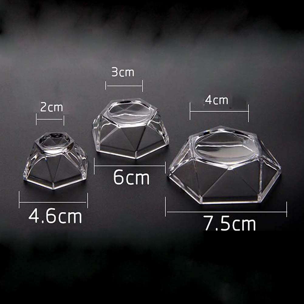 6 Pcs Acrylic Ball Display Stand Hexagon Spheres Holders Crystal Ball Base Holder for Baseball Tennis Ball Crystal Ball