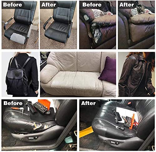 Leather Repair Tape kit Self Adhesive Patch Heavy Duty Retro Dark Blue 4 x 60 inch for Couch Furniture Computer Chair