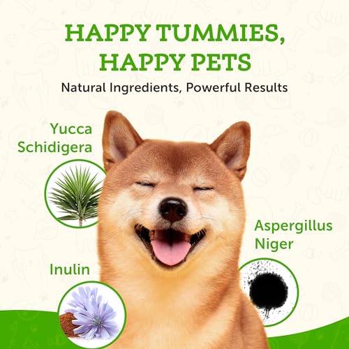 Plant Enzyme &amp; Probiotics - Digestive Enzymes for Dogs &amp; Cats, Probiotics, Digestive Supplement, Veterinarian Recommended - 10.6 Oz