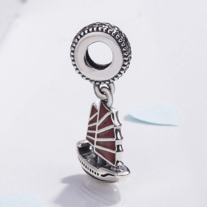 Sailing Boat Charm 925 Sterling Silver Ship CharmSport Charm Travel Charm for Pandora Charm Bracelet