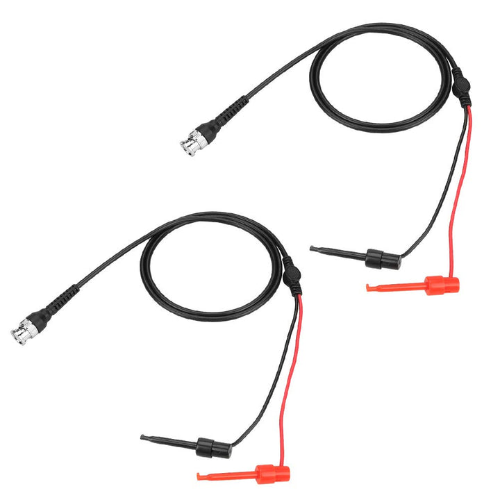 Signal Generator Cable,2Pcs BNC to Dual Coaxial Cable,Testing Hook Probe Waveform Generator,High Stability,for Oscilloscope with BNC Interface