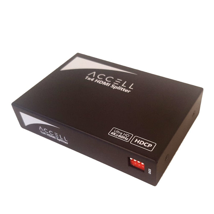 Accell K078C-009B 1x4 HDMI Splitter - HDMI 2.0, Supports 4K UHD @ 60Hz