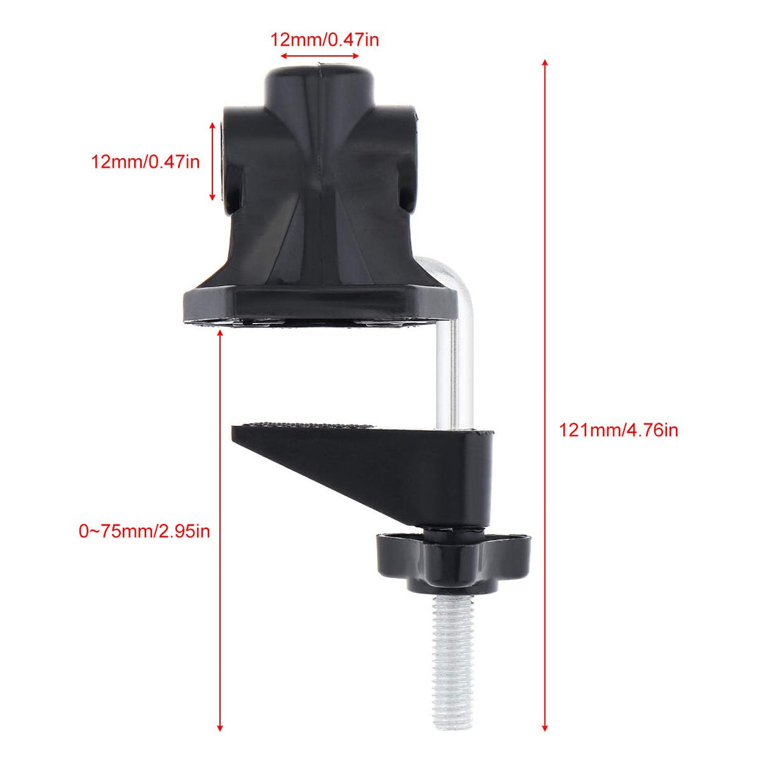 Universal Clamp for Desktop Mount Holder, Replacement Bracket Clamp C-Clamp For Mic Stand/Table Lamp Desk