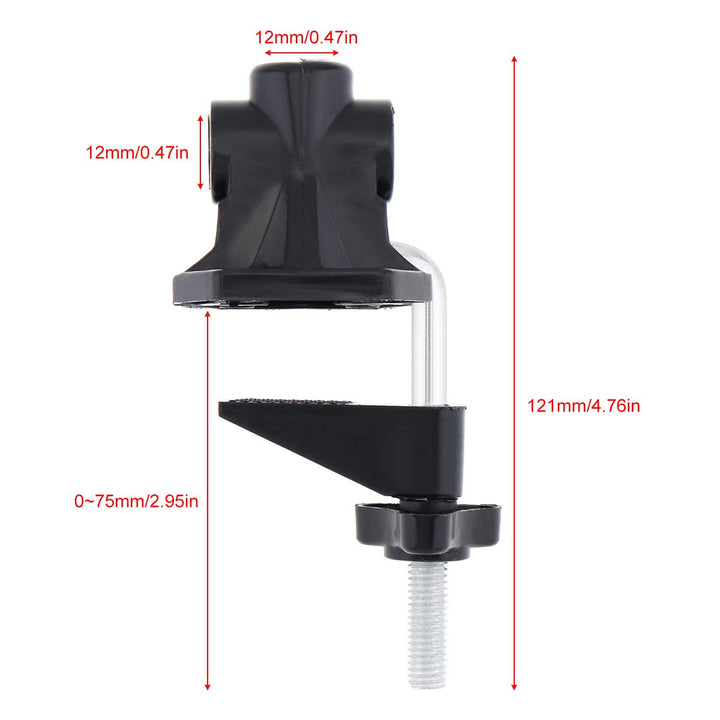 Universal Clamp for Desktop Mount Holder, Replacement Bracket Clamp C-Clamp For Mic Stand/Table Lamp Desk