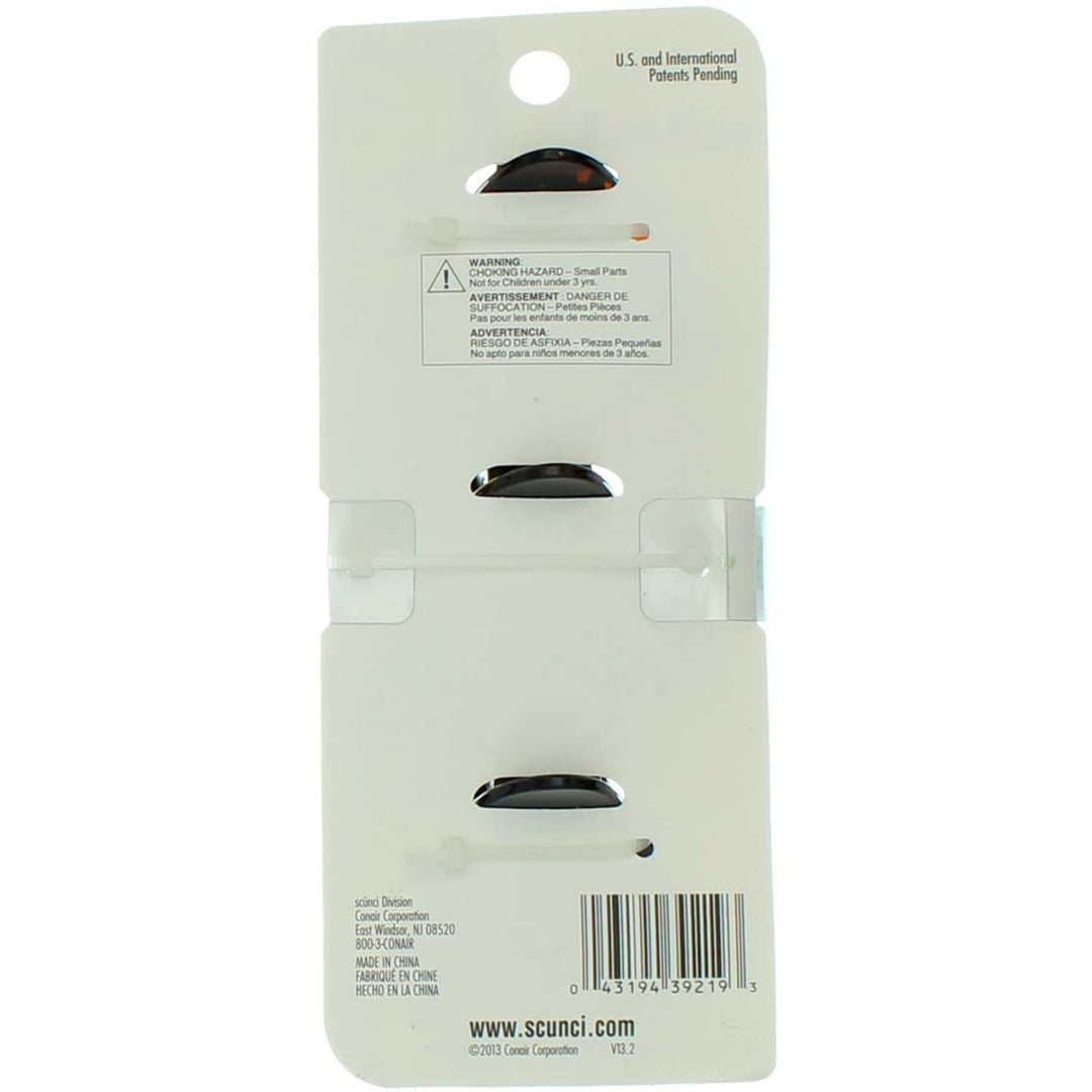 Scunci N/S Grip Jaw Clips Size 3pk Scunci No Slip Grip 5cm Jaw Clips 3pk