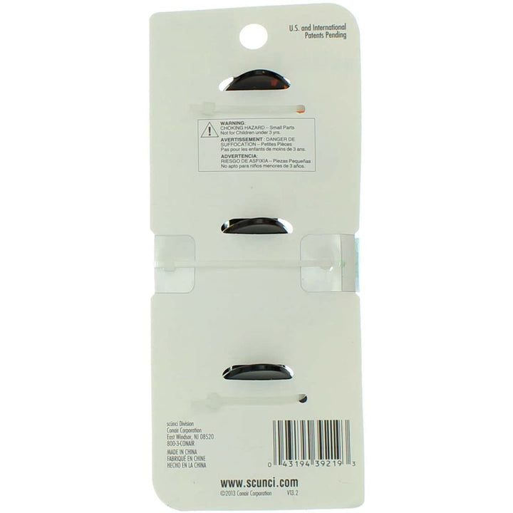 Scunci N/S Grip Jaw Clips Size 3pk Scunci No Slip Grip 5cm Jaw Clips 3pk