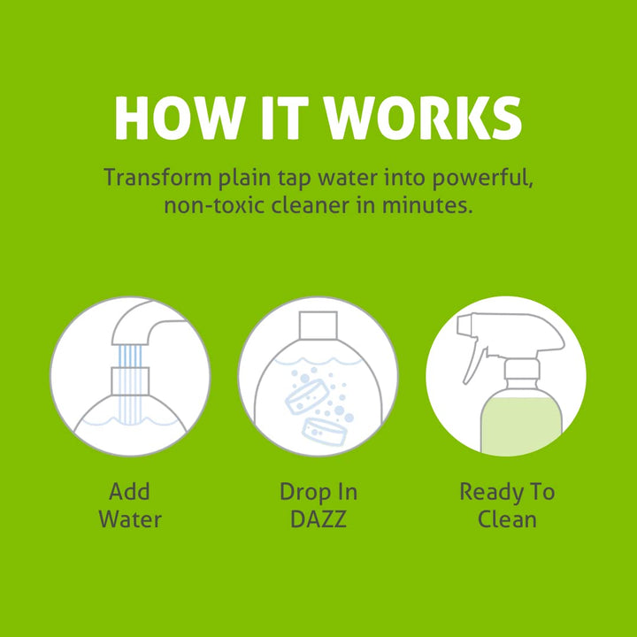 Dazz Natural Cleaning Tablets - All Purpose Cleaner Sta