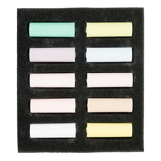 Rembrandt Soft Pastel Micro Set, 10-Piece Half Sticks, 