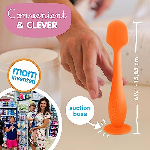 Bumco Diaper Cream Spatula (2-Pack) - BPA-Free Diaper Bag Essentials, Soft & Flexible Butt Spatula Baby, Mom-Invented Butt Paste Spatula, Diaper Cream Applicator, Bumco Baby Bum Brush, Diaper Spatula